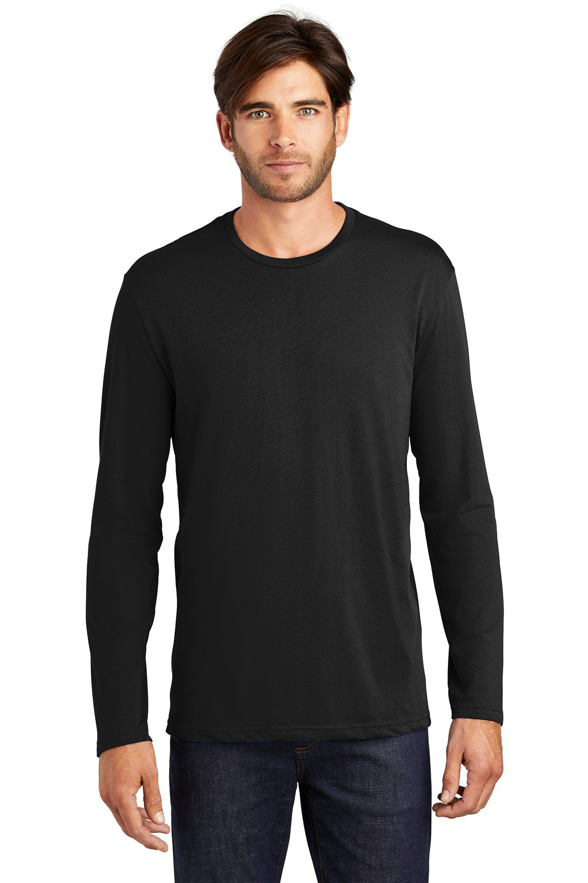 BOH DT105 SanMar Black Long Sleeve Tee