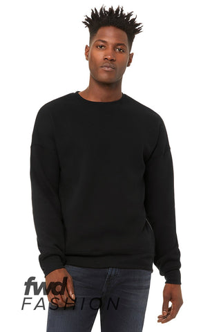 CNE BOH 3946 Bella Canvas Black Side Zipper Crewneck