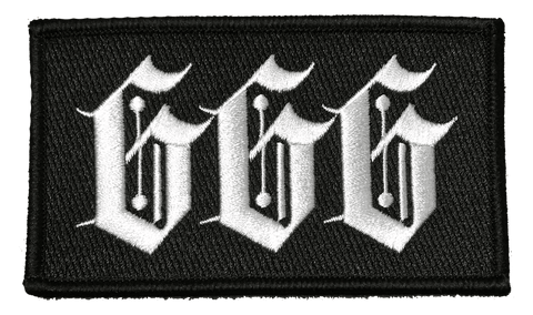 666 - Embroidered Patch