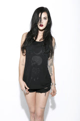 Spirits Of The Dead Black On Black - Flowy Muscle Tank