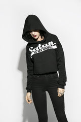 Satan Is My Daddy - Women's Cropped Hoodie