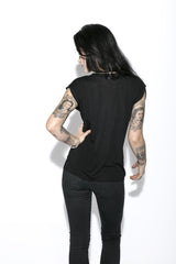 Dance Of The Baphomet - Flowy Muscle Tee with Rolled Cuff