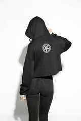 Never Trust The Living - Women's Cropped Hoodie