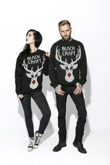 Black Metal Rudolph- Crewneck