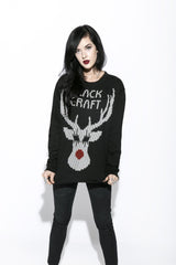 Black Metal Rudolph- Crewneck