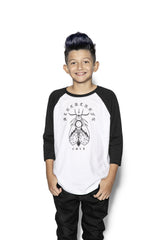 Moth Planchette - Child's Baseball Tee