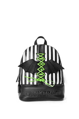 Bat Wing Stripe - Lace Up Backpack