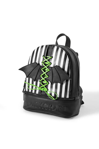 Bat Wing Stripe - Lace Up Backpack