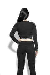 Pentagram - Women's Long Sleeve Crop