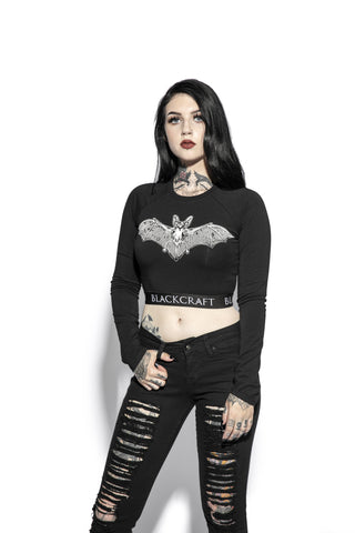 Batcraft - Women's Long Sleeve Crop