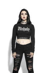 Unholy - Women's Long Sleeve Crop