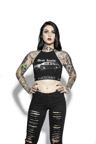 Hearse - Women's Halter Crop