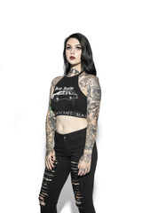 Hearse - Women's Halter Crop