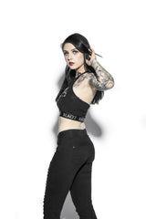 Hearse - Women's Halter Crop