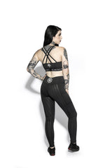 Blackcraft Black Stripe - Active Leggings