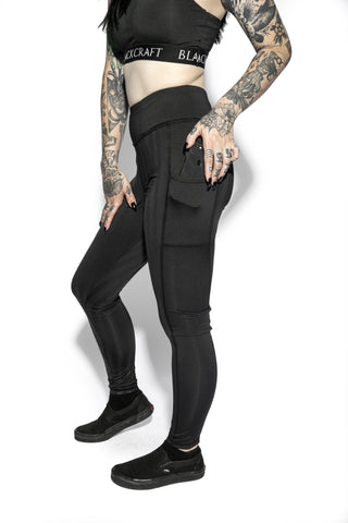 Blackcraft Black Stripe - Active Leggings