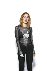 Spirits Of The Dead - Mesh Women's Long Sleeve Tee