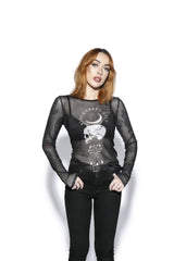 Spirits Of The Dead - Mesh Women's Long Sleeve Tee