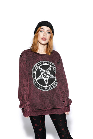 Believe In Yourself - Acid Washed Crewneck