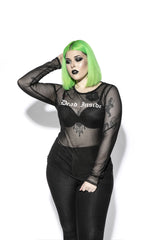 Dead Inside - Mesh Women's Long Sleeve Tee