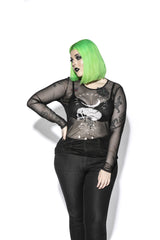 Spirits Of The Dead - Mesh Women's Long Sleeve Tee