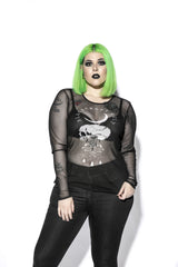 Spirits Of The Dead - Mesh Women's Long Sleeve Tee