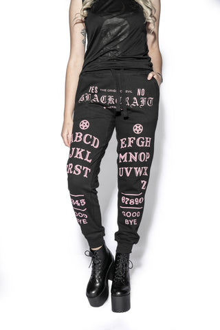 Ouija -  Pink Print Joggers