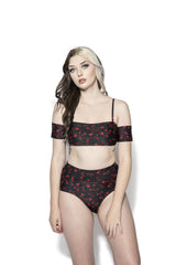 Pentagram Rose High Waist Swim Bottom