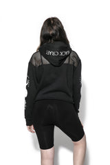 Spirits Of The Dead - Mesh Crop Hoodie