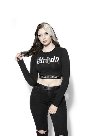 Unholy - Women's Long Sleeve Crop