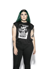 Dance Of The Baphomet - Flowy Muscle Tee with Rolled Cuff