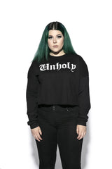 Unholy - Women's Cropped Crewneck