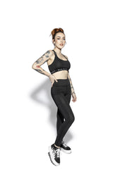 Blackcraft Black Stripe - Active Leggings