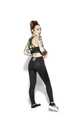 Blackcraft Black Stripe - Active Leggings