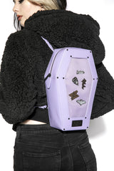 Purple Pin Collector - Coffin Backpack