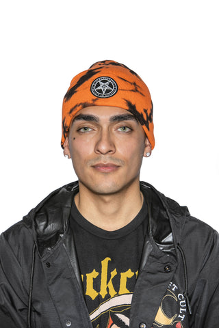 Believe In Yourself - Orange Lightning Dye Beanie