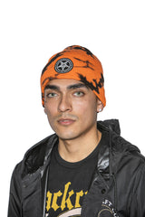 Believe In Yourself - Orange Lightning Dye Beanie