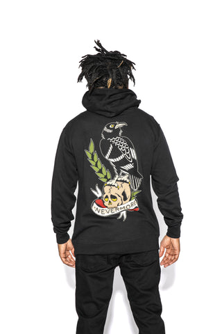 The Raven - Hooded Pullover Sweater