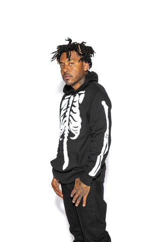 Skeleton - Hooded Pullover Sweater