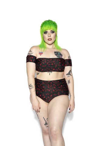 Pentagram Rose High Waist Swim Bottom