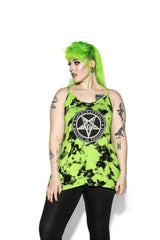 Believe In Yourself - Green Lightning Dye Tank Top