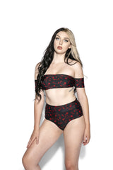 Pentagram Rose High Waist Swim Bottom