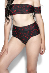 Pentagram Rose High Waist Swim Bottom