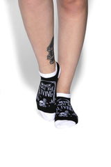 Never Trust The Living Ankle Socks 3 PK