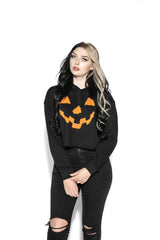 Pumpkin - Women's Cropped Hoodie