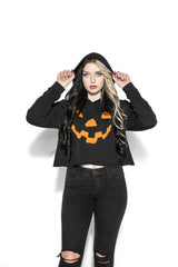 Pumpkin - Women's Cropped Hoodie