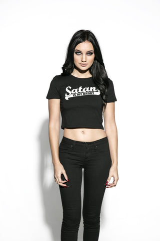 Satan Is My Daddy - Crop Tee