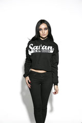 Satan Is My Daddy - Women's Cropped Hoodie