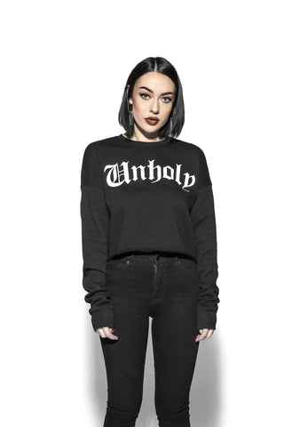 Unholy - Women's Cropped Crewneck