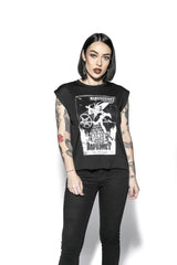 Dance Of The Baphomet - Flowy Muscle Tee with Rolled Cuff